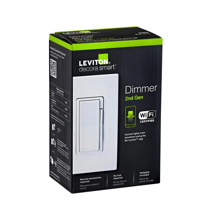 Leviton Decora Smart 15 amps Single Pole Motion Sensor Smart-Enabled Motion Sensing and Dimmer Switc (Pack of 2)
