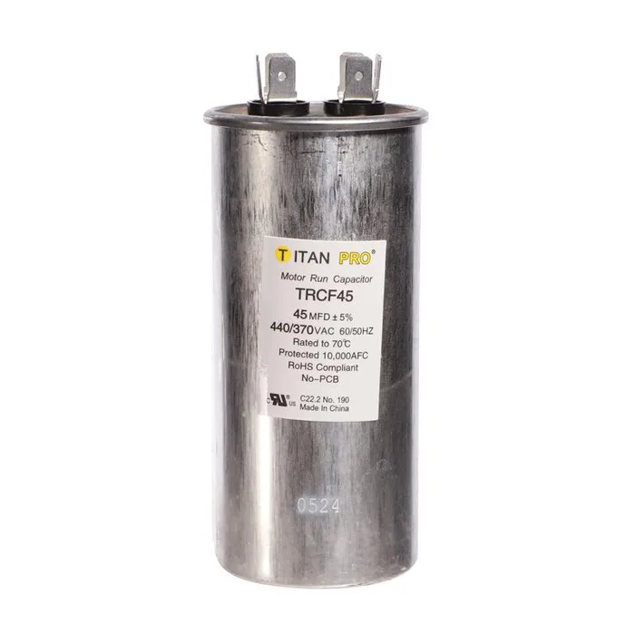 Titan Pro 45 MFD 440 V Round Run Capacitor