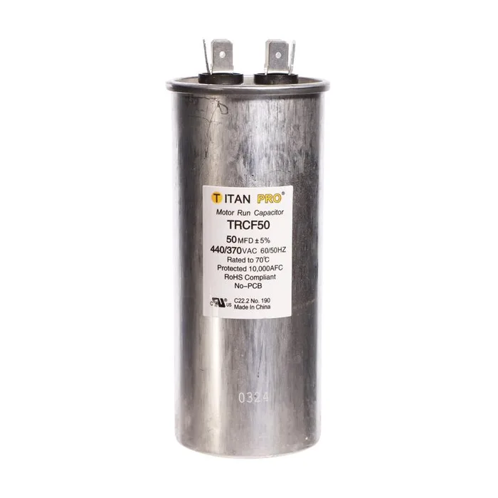 Titan Pro 50 MFD 440 V Round Run Capacitor
