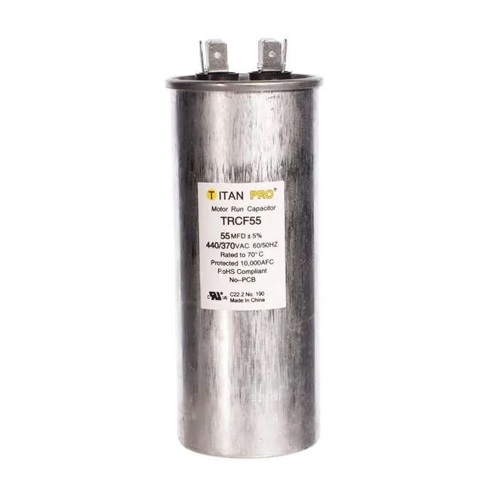 Titan Pro 55 MFD 440 V Round Run Capacitor