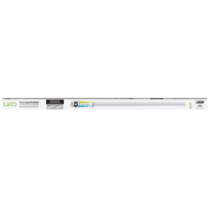 Feit 48 in. L White Hardwired LED Strip Light 4500 lm