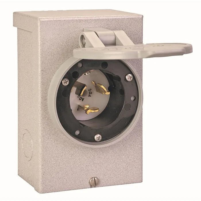 Reliance Controls PB Series 50 amps 120/240 V 1 space 1 circuits Surface Mount Power Inlet Box