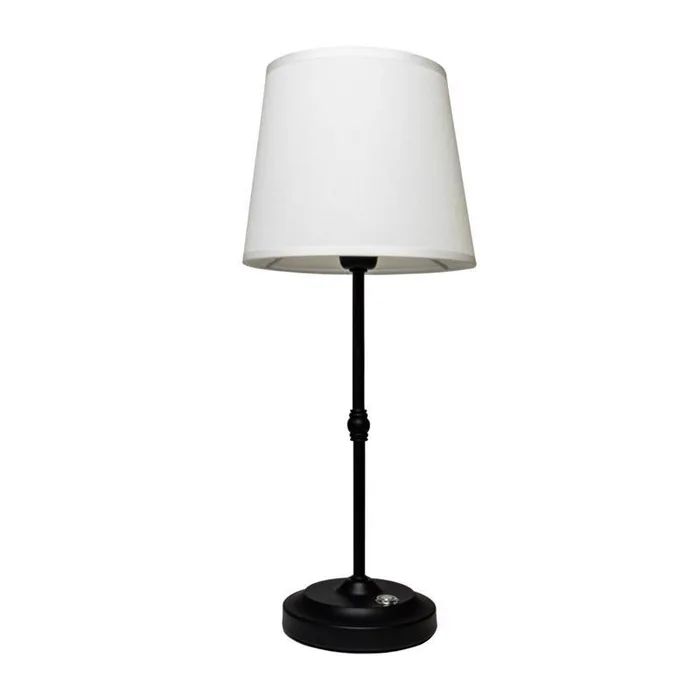 Galena 16.9 in. Matte Black Table Lamp