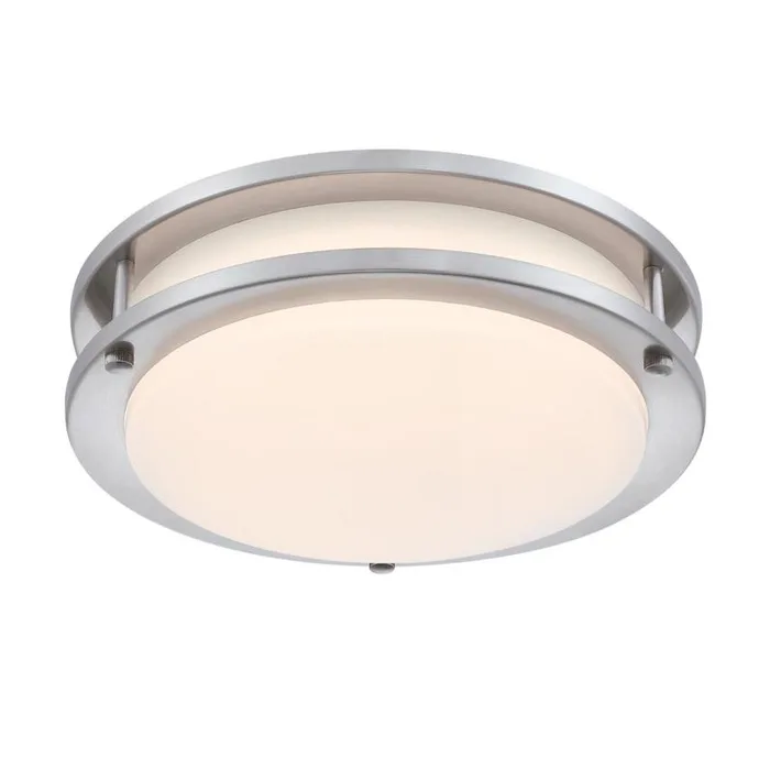 Westinghouse Lauderdale 3.5 in. H X 11 in. W X 11 in. L Brushed Nickel Silver Ceiling Fixture
