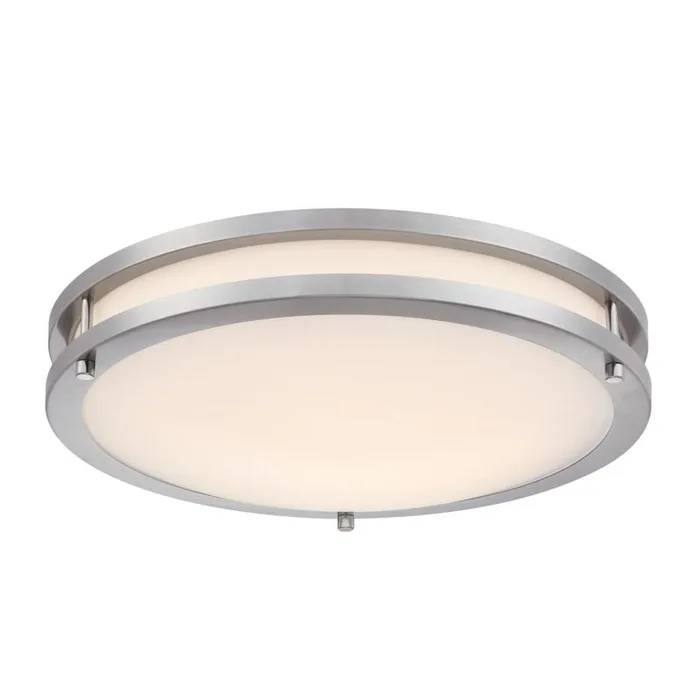 Westinghouse Lauderdale 3.5 in. H X 15.75 in. W X 15.75 in. L Brushed Nickel Silver Ceiling Fixture