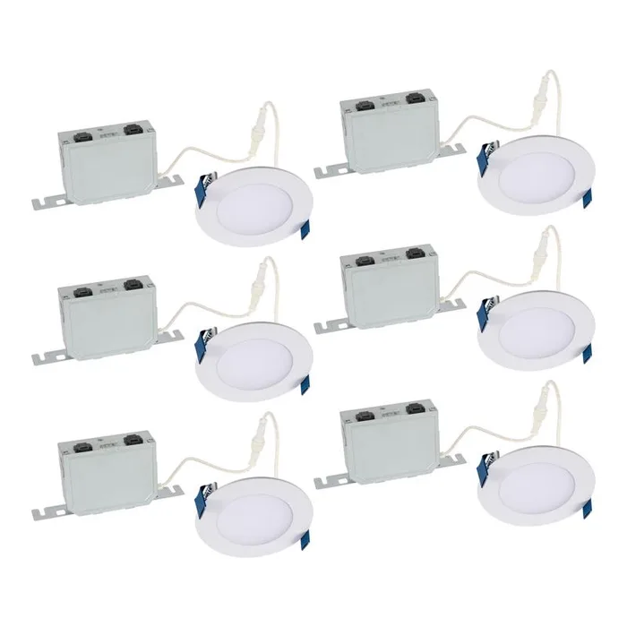 Halo White 4 in. W Canless Recessed Downlight