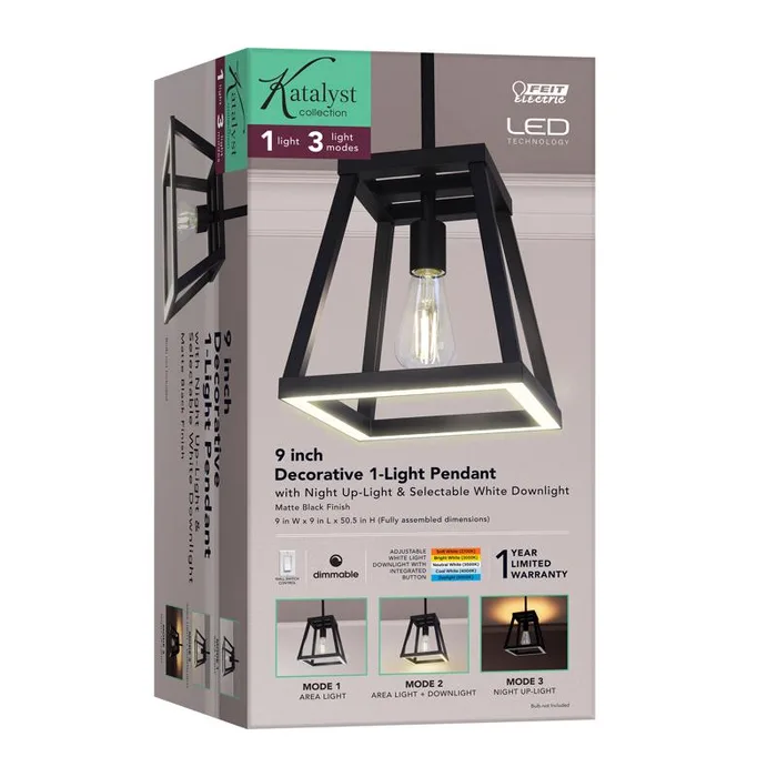 Feit Matte Black 1 lights Pendant Light