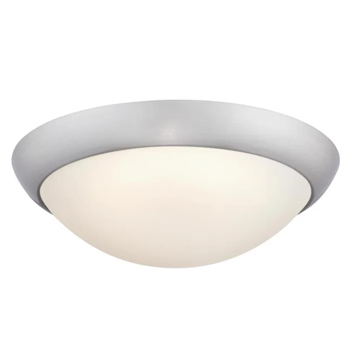Westinghouse 3.5 in. H X 11 in. W X 11 in. L Brushed Nickel LED Ceiling Light Fixture