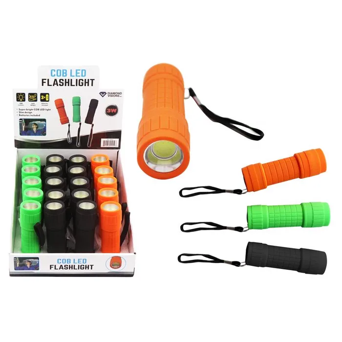 Diamond Visions 200 lm Assorted LED COB Flashlight AAA Battery (Pack of 20)