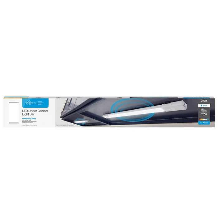 Feit 24 in. L White Plug-In LED Under Cabinet Light Strip 1200 lm