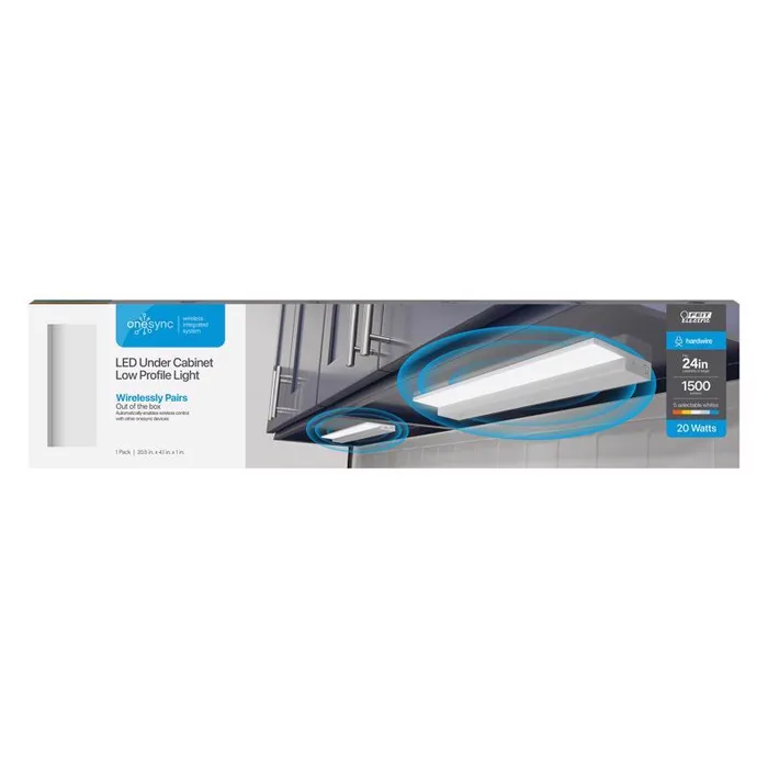 Feit 24 in. L White Hardwired LED Light Bar 1500 lm
