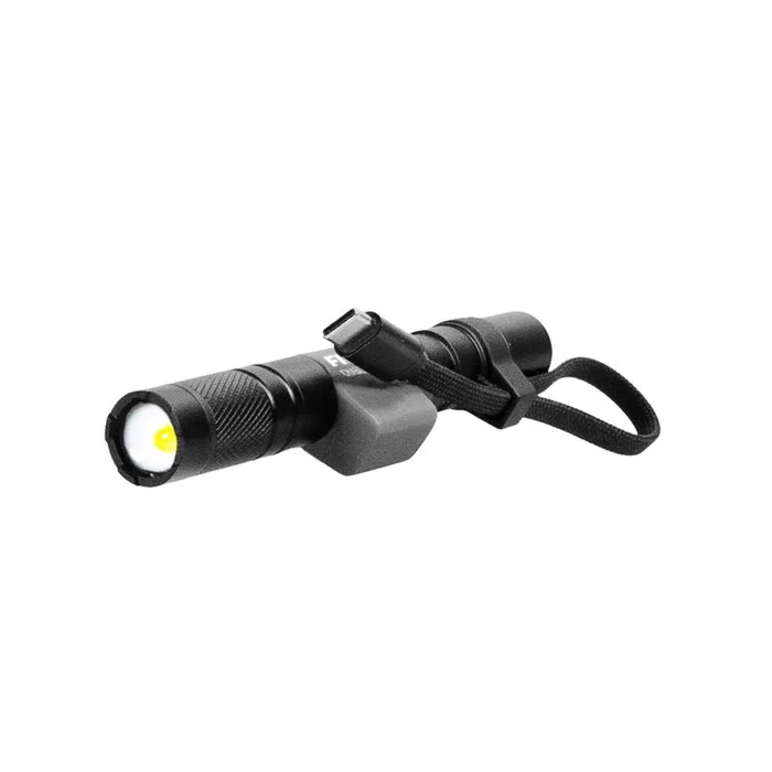 Police Security 400 lm Black/Gray LED Rechargeable Flashlight (Pack of 6)