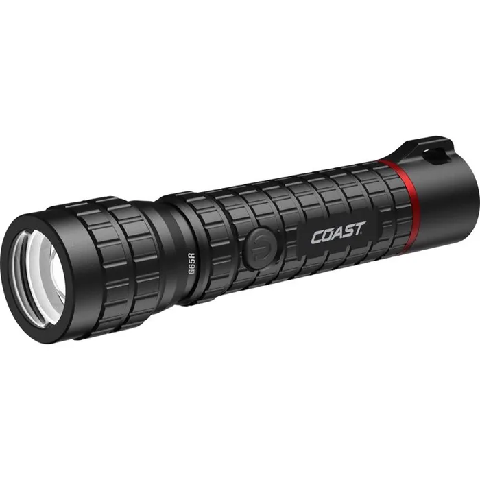COAST G65R 1500 lm Black LED Rechargeable Rechargeable Flashlight 2000mAh Battery