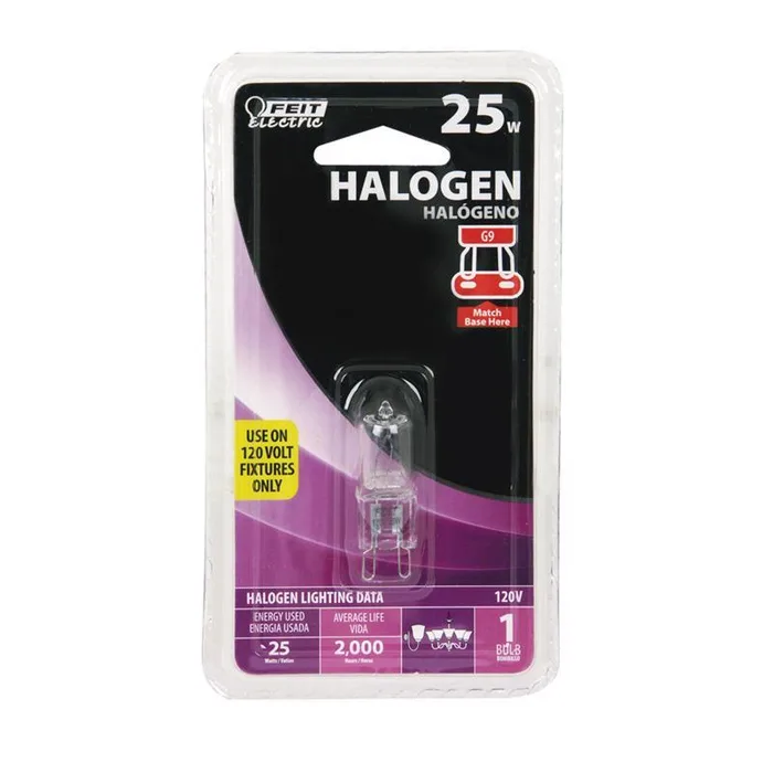Feit 25 W T4 Tubular Halogen Bulb 230 lm Warm White 1 pk
