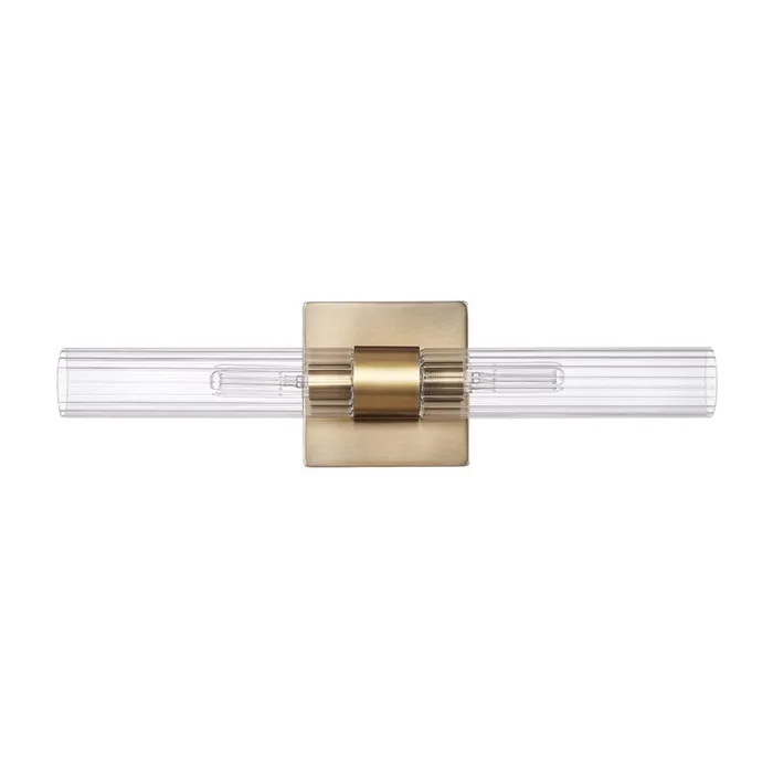 Globe Electric Brushed Brass Bronze 2 lights LED Vanity Light Wall Mount