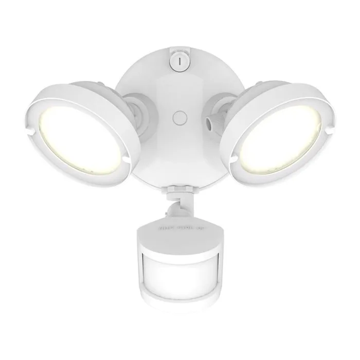 Halo Motion-Sensing Hardwired LED White Floodlight