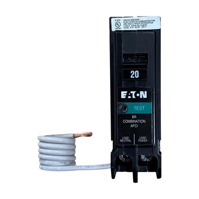 Eaton 20 amps AFCI Single Pole Arc Fault Breaker