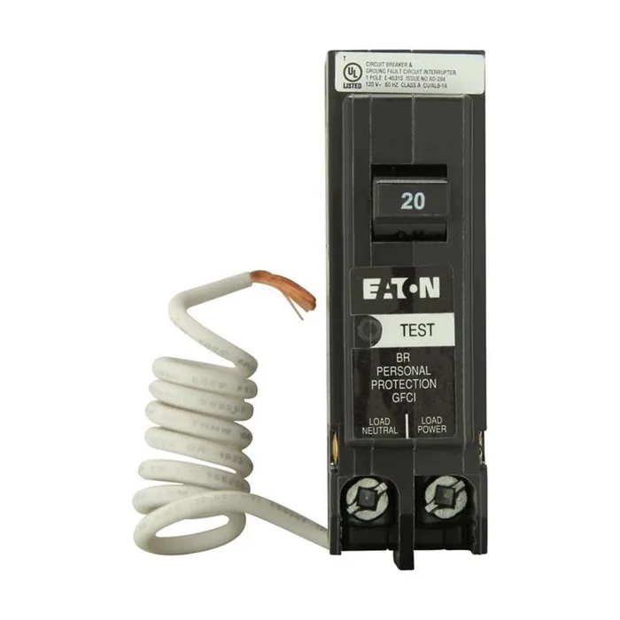 Eaton 20 amps GFCI Single Pole Circuit Breaker
