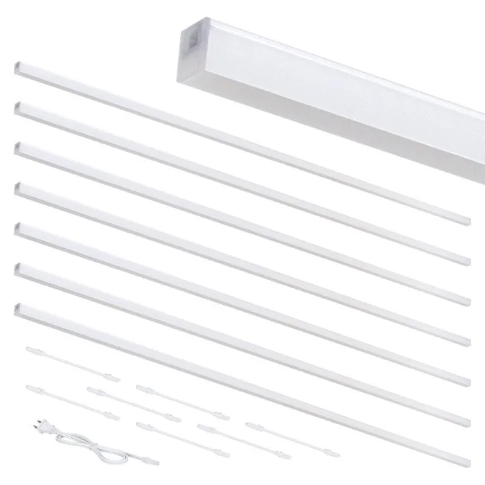 Armacost Lighting 44 in. L White Plug-In LED Strip Tape Light Kit 4 pk