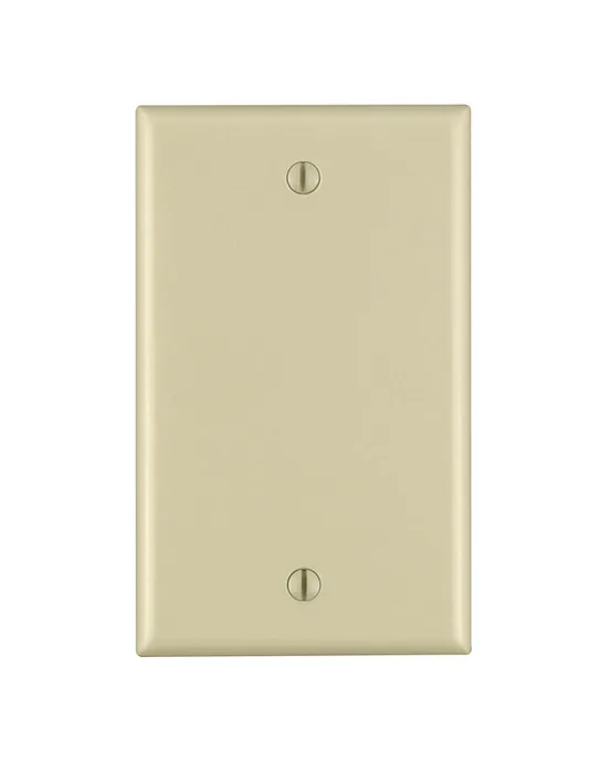 Leviton Ivory 1 gang Nylon Blank Wall Plate 1 pk