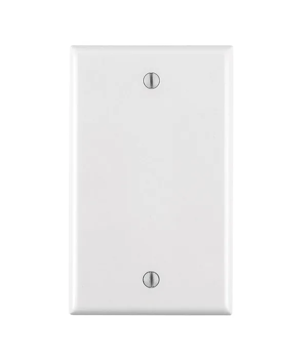 Leviton Smooth White 1 gang Nylon Blank Wall Plate 1 pk