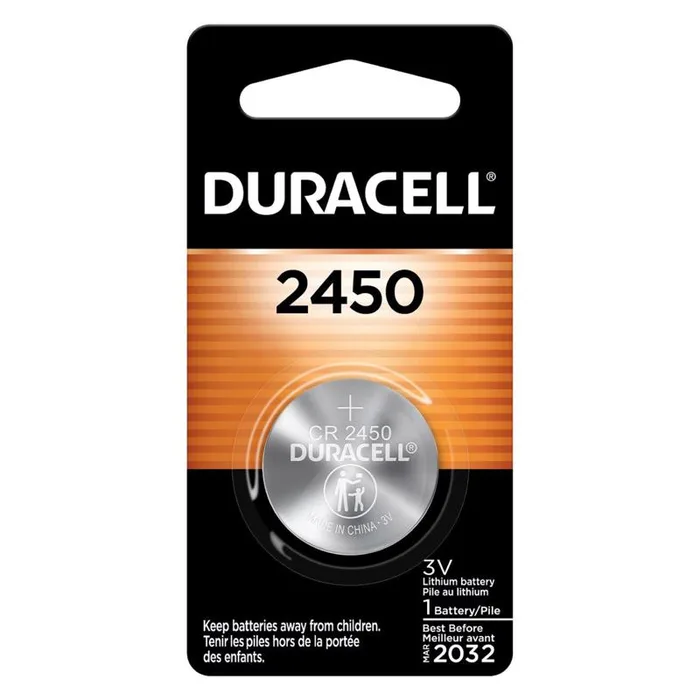 Duracell Lithium Coin 2450 3 V 600 mAh Medical Battery 1 pk (Pack of 6)