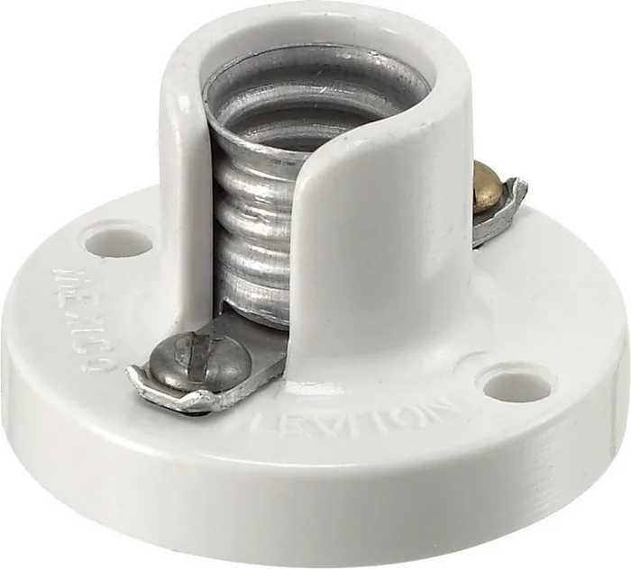 Leviton Lampholder 75 W 125 V Candelabra White