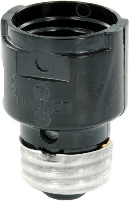 Leviton Phenolic Incandescent Medium Base Socket Extender 1 pk