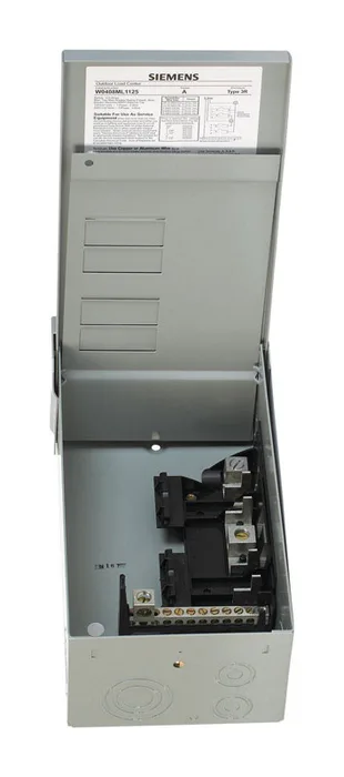 Siemens EQ 125 amps 120/240 V 4 space 8 circuits Surface Mount Main Lug Load Center