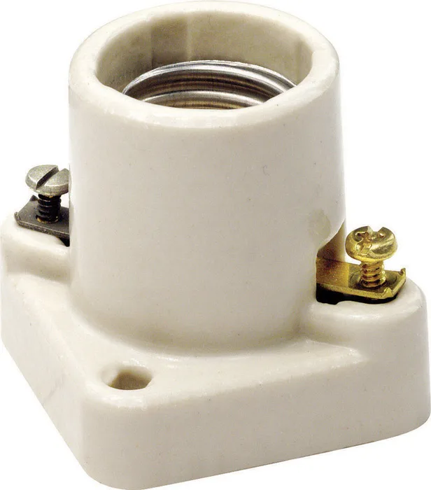 Leviton Porcelain Incandescent Medium Base Poney Cleat Socket 1 pk (Pack of 10)