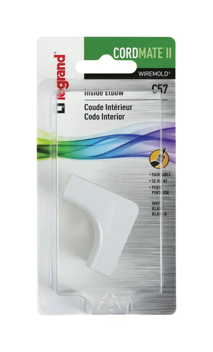 Legrand CordMate II 1.5 in. L Inside Elbow 1 pk