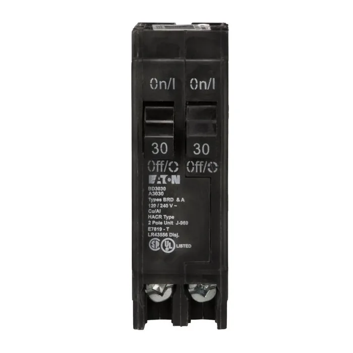 Eaton 30/30 amps Tandem 2-Pole Circuit Breaker