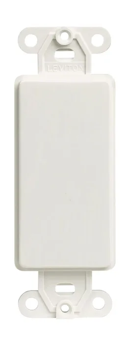 Leviton Decora White 1 gang Plastic Blank Wall Plate 1 pk