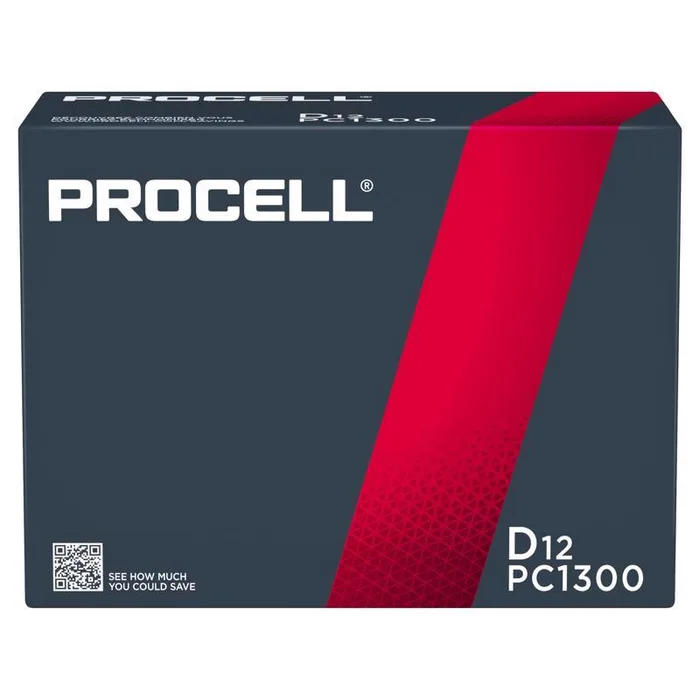 Procell 2.0 D Alkaline Batteries 12 pk Boxed