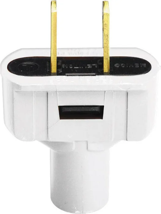 Leviton Residential Vinyl Straight Blade Plug 1-15P 18-14 AWG 2 Pole 2 Wire (Pack of 25)