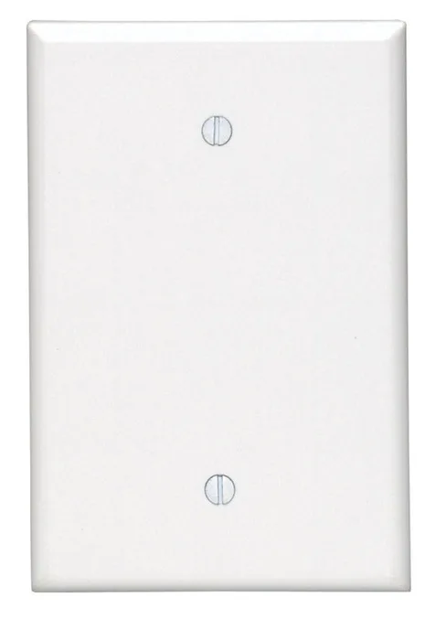 Leviton White 1 gang Thermoset Plastic Blank Wall Plate 1 pk (Pack of 25)