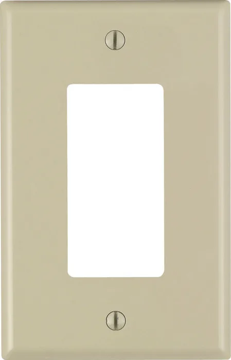 Leviton Ivory 1 gang Nylon Decorator Wall Plate 1 pk (Pack of 20)