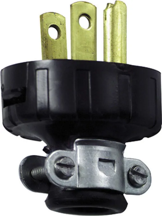 Leviton Residential Vinyl Straight Blade Plug 5-15P 18-14 AWG 2 Pole 3 Wire