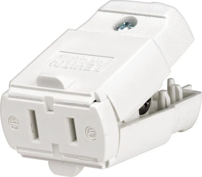 Leviton Commercial and Residential Thermoplastic Ground/Straight Blade Connector 1-15R (Pack of 10)