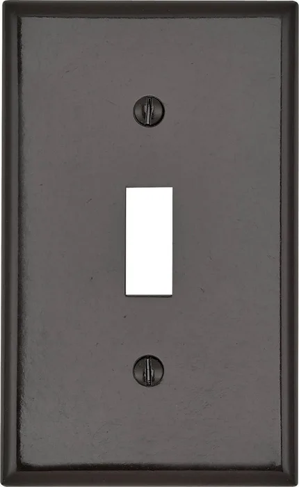 Leviton Brown 1 gang Thermoset Plastic Toggle Wall Plate 1 pk
