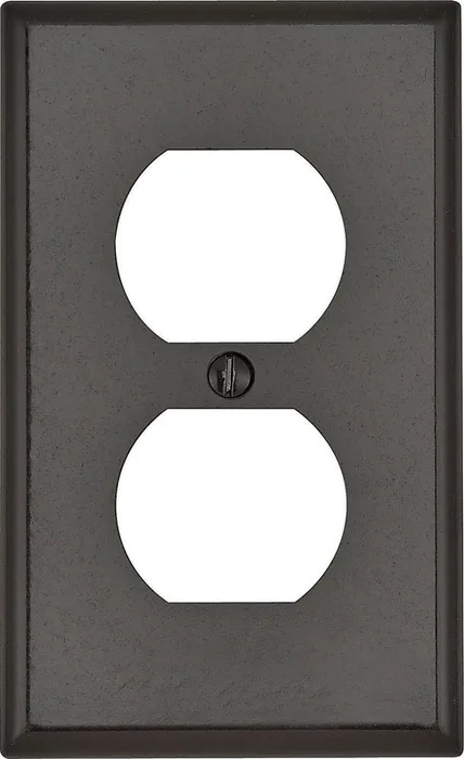 Leviton Brown 1 gang Thermoset Plastic Duplex Wall Plate 1 pk (Pack of 25)