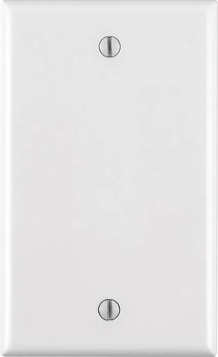 Leviton White 1 gang Thermoset Plastic Blank Wall Plate 1 pk (Pack of 25)