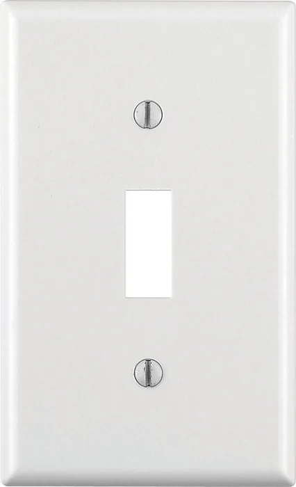 Leviton White 1 gang Thermoset Plastic Toggle Wall Plate 1 pk (Pack of 20)