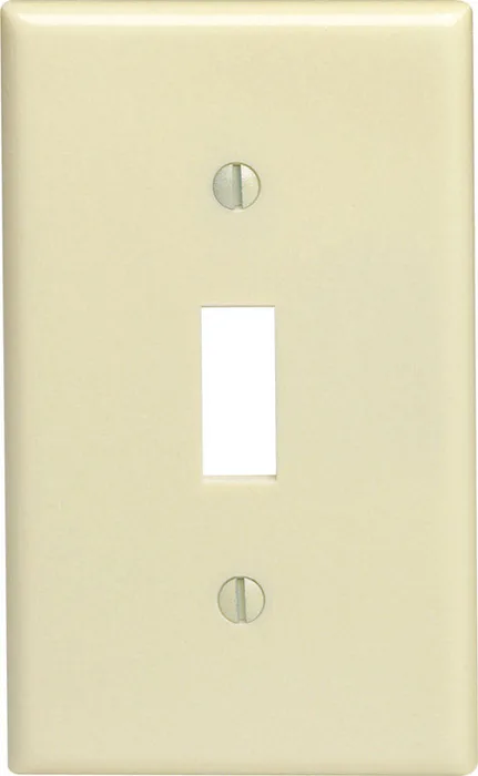 Leviton Ivory 1 gang Thermoset Plastic Toggle Wall Plate 1 pk (Pack of 20)
