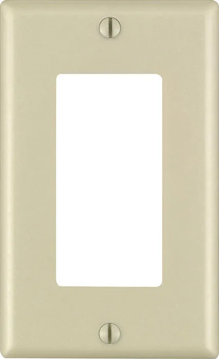 Leviton Decora Ivory 1 gang Thermoset Plastic Decorator Wall Plate 1 pk (Pack of 20)