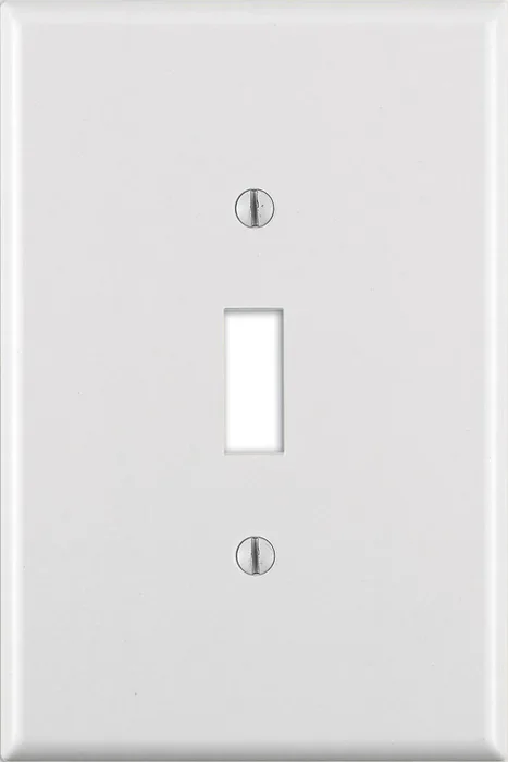Leviton White 1 gang Thermoset Plastic Toggle Wall Plate 1 pk (Pack of 25)