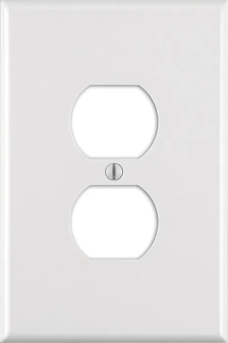 Leviton White 1 gang Thermoset Plastic Duplex Wall Plate 1 pk (Pack of 25)