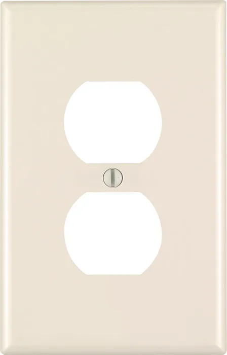 Leviton Almond 1 gang Nylon Duplex Wall Plate 1 pk (Pack of 20)