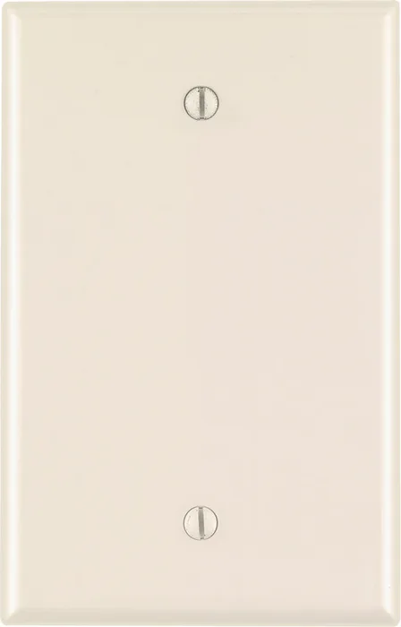 Leviton Almond 1 gang Nylon Blank Wall Plate 1 pk