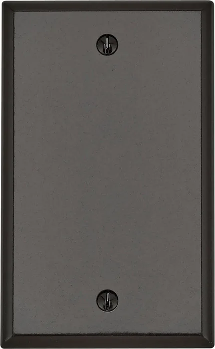 Leviton Brown 1 gang Thermoset Plastic Blank Wall Plate 1 pk (Pack of 25)